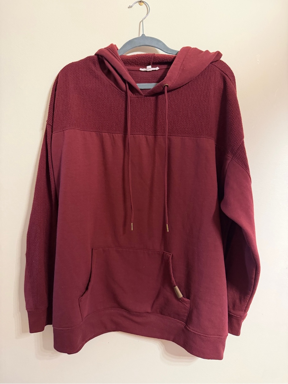 Maurices Maroon Hooded Sweatshirt women’s size 2X